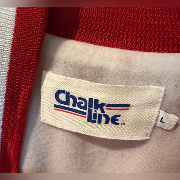 Chalk Line bomber jacket commemorating Super Bowl XXIV in 1990, 49ers Size L VGC - Picture 6 of 16